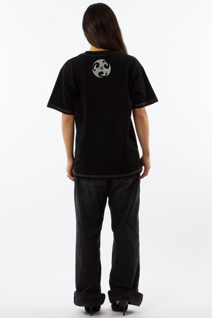 HEAVYWEIGHT CONTRAST STITCH T-SHIRT
