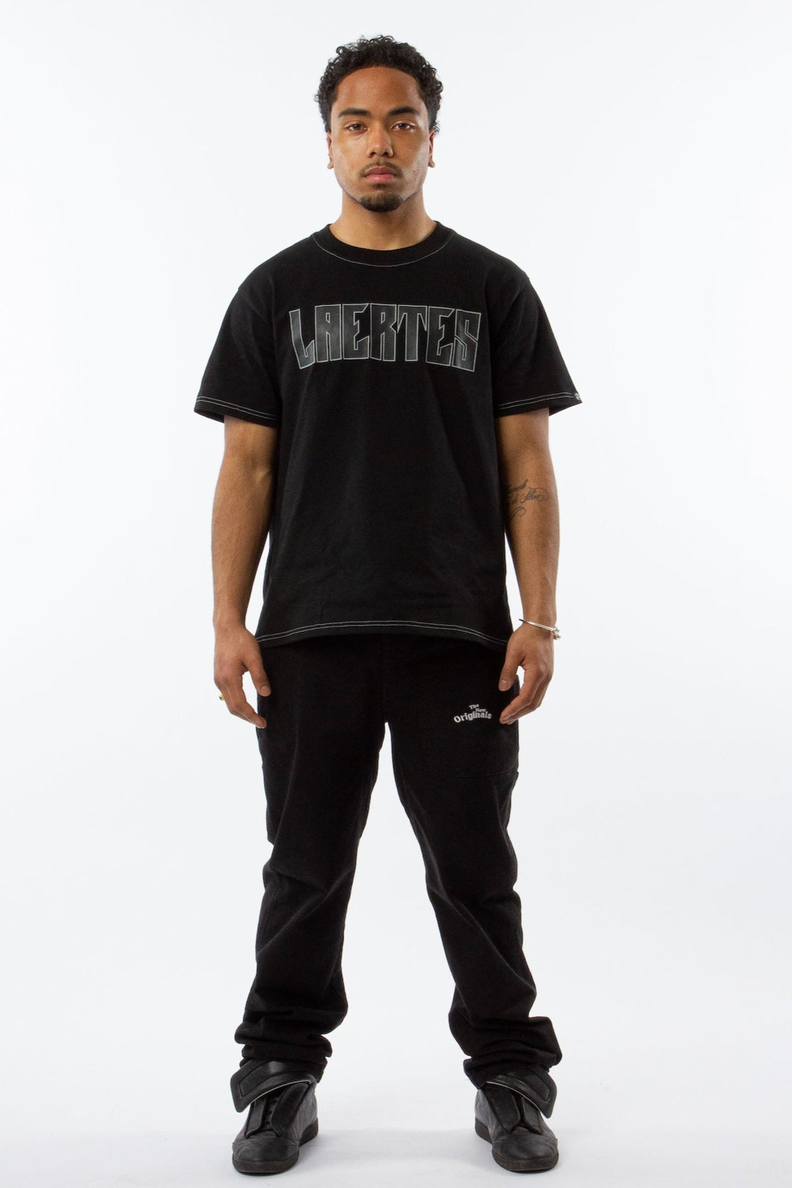 HEAVYWEIGHT CONTRAST STITCH T-SHIRT