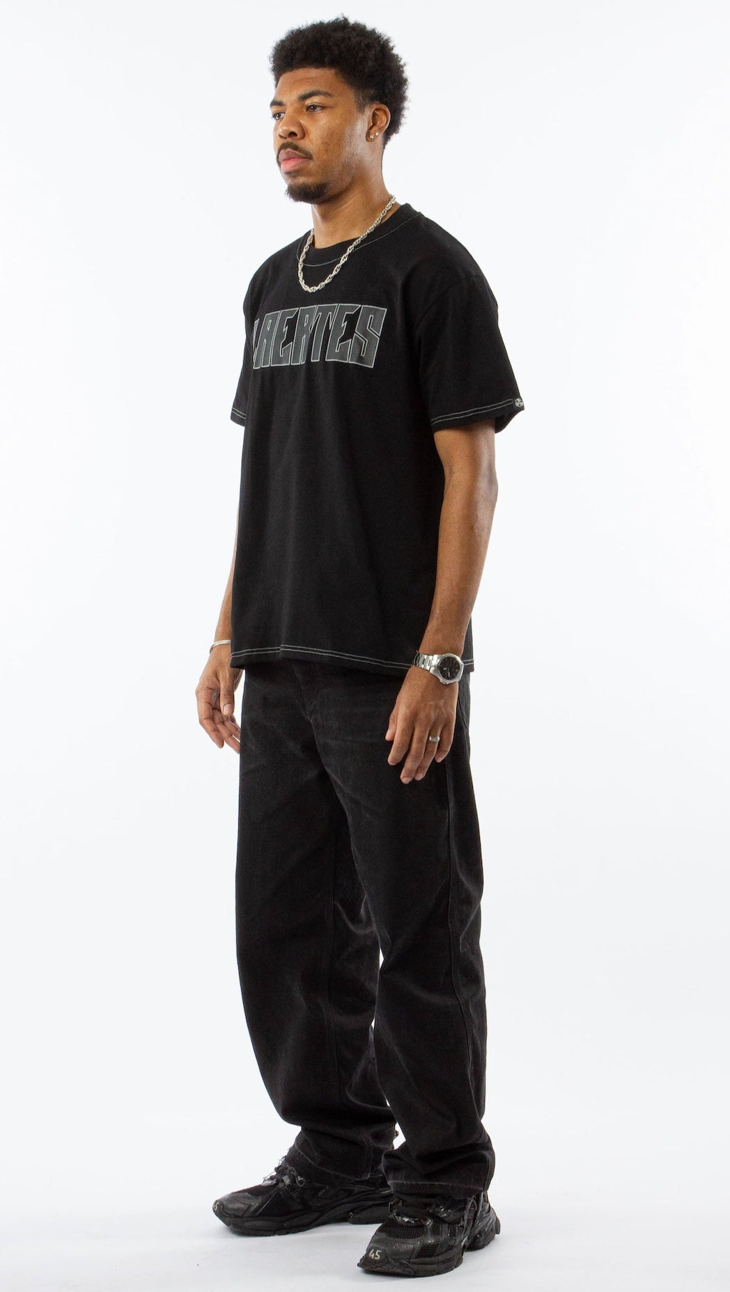 HEAVYWEIGHT CONTRAST STITCH T-SHIRT